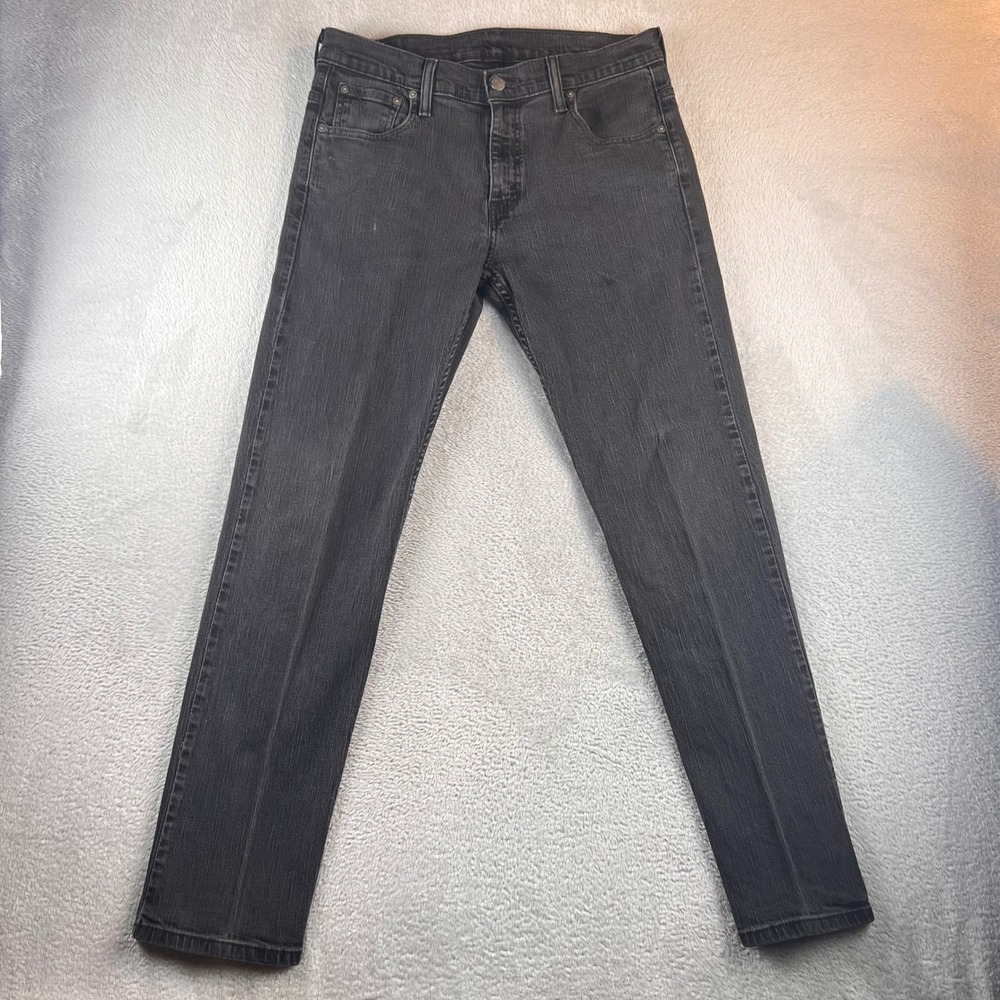 Levis 569 Loose Straight Jeans Mens 30x32 Faded Black Denim Pants